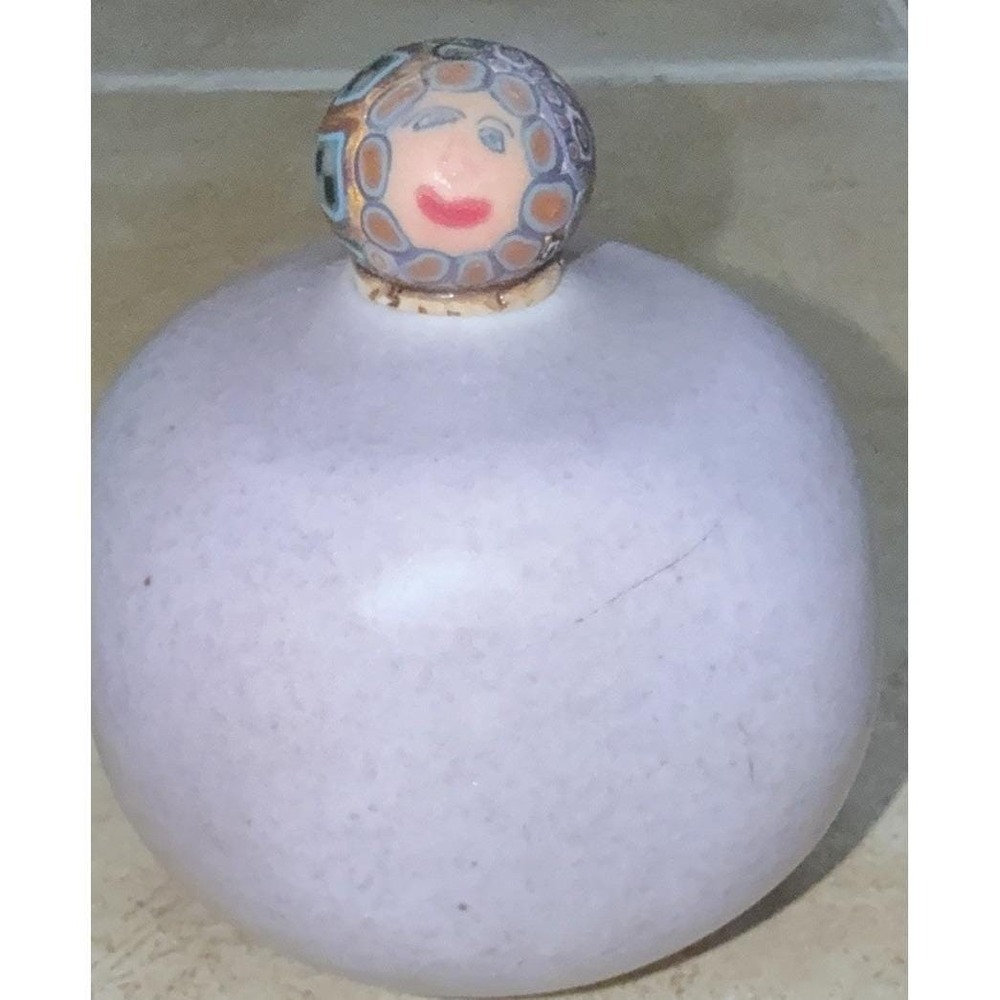 Signed‎ Studio‑Craft Ceramic Bottle with Decorative Polymer Clay Cork Stopper